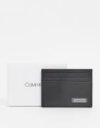 Calvin Klein - Sort plaque kortholder