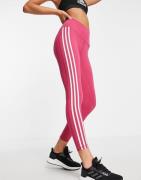 adidas Training - Believe - Pink leggings med 3 striber-Lyserød