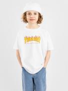 Thrasher Flame Kids Kids T-shirt hvid