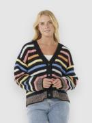 Rip Curl Pacific Rider Stripe Cardigan sort