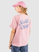 Santa Cruz Ribbon Script Dot T-shirt pink