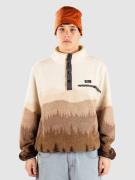 Blue Tomato Patterned Fleecepullover brun