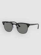 Ray-Ban Clubmaster Wrinkled Black On Black Solbriller sort