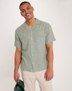 Jack & Jones Jprcccairo Linen Resort Shirt S/S Kortærmede skjorter Grø...