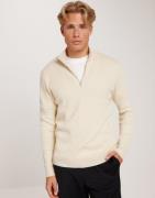 Only & Sons Onsphil Reg 12 Struc Half Zip Knit Trøjer Beige