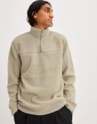 Only & Sons Onsremy Reg 1/4 Zip Swt Trøjer Beige