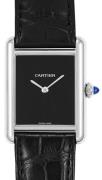 Cartier Dameur WSTA0072 Tank Must De Sort/Læder