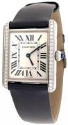 Cartier Dameur W4TA0017 Tank Must de Sølvfarvet/Satin