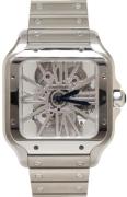 Cartier Herreur WHSA0007 Santos De Skeletskåret/Stål