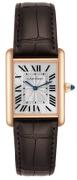 Cartier Dameur WGTA0011 Tank Louis Sølvfarvet/Læder