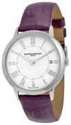 Baume & Mercier Dameur 10224 Classima Hvid/Læder Ø36.5 mm