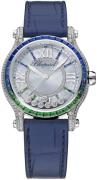 Chopard Dameur 274891-1027 Happy Sport Sølvfarvet/Læder Ø36 mm