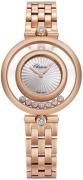 Chopard Dameur 209426-5002 Happy Diamonds Sølvfarvet/18 karat rosa