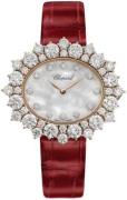 Chopard Dameur 13A390-5102 Diamond Hour Hvid/Læder Ø40 mm