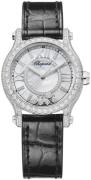 Chopard Dameur 274302-1003 Happy Sport Hvid/Læder Ø30 mm