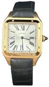 Cartier WGSA0021 Santos Dumont Sølvfarvet/Læder