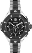 Philipp Plein Herreur PWPRA0224 Chrono Royal Sort/Stål Ø46 mm