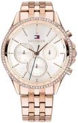 Tommy Hilfiger Dameur 1781978 Sølvfarvet/Rosaguldtonet stål Ø40 mm