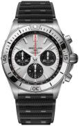 Breitling Herreur AB0134101G1S2 Chronomat B01 42 Sølvfarvet/Gummi