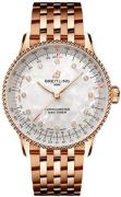 Breitling Herreur R17327211A1R1 Navitimer Automatic 36 Hvid/18 karat