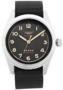 Longines Herreur L3.810.1.53.2 Spirit Sort/Tekstil Ø40 mm