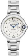 Cartier Dameur W4BB0021 Ballon Bleu De Hvid/Stål Ø33 mm
