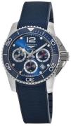 Longines Herreur L3.783.4.96.9 Hydroconquest Blå/Gummi Ø41 mm