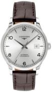 Longines Herreur L2.821.4.76.2 Record Sølvfarvet/Læder Ø40 mm