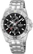 Festina Herreur F20445-3 Sort/Stål Ø43 mm