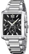 Festina Herreur F20635-4 Timeless Sort/Stål Ø38 mm