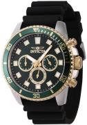 Invicta Herreur 46127 Pro Diver Grøn/Gummi Ø45 mm
