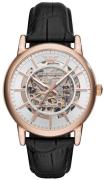 Emporio Armani Herreur AR60007 Luigi Sølvfarvet/Læder Ø43 mm