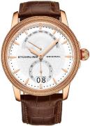 Stührling Original Herreur 788.06 Classic Hvid/Læder Ø45 mm