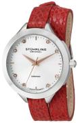 Stührling Original Dameur 624.02 Vogue Sølvfarvet/Læder Ø38 mm