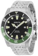 Invicta Herreur 39753 Pro Diver Sort/Stål Ø44 mm