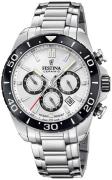 Festina Herreur F20042-1 Swiss Made Sølvfarvet/Stål Ø40 mm