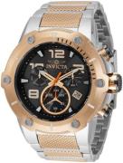Invicta Herreur 33282 Speedway Sort/Rosaguldtonet stål Ø51.5 mm
