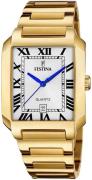 Festina Herreur F20678-1 Classic Sølvfarvet/Gul guldtonet stål