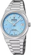 Festina Dameur F20029-2 Swiss Made Blå/Stål Ø35 mm