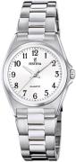 Festina Dameur F20553-1 Classic Hvid/Stål Ø31 mm