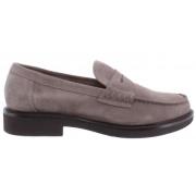 Suede Loafers, Grå, Art: 1B2 Doucals TM05 Daino Taupe Moro