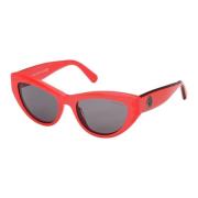 Røde Cat-Eye Solbriller til Moderne Kvinder
