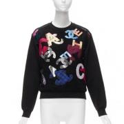 Brugt Sort Bomuld Chanel Sweater