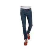 Slim Fit Jeans med Perforeret Plade