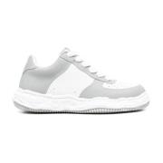 WAYNE LOW ORIGINAL SOLE BASKET LÆDER LAV TOP SNEAKER GRÅ/HVID