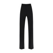 Satin Wool Trousers