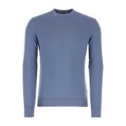 Pulver blå bomuld sweater