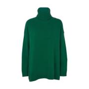 Eden T-Neck Sweater - Mørkegrøn