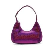 Fuchsia Glitter Skuldertaske