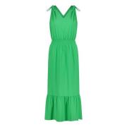 Grøn Teknisk Jersey Kjole | Maud